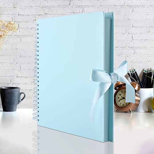 GOTIDEAL 12 x 12 Inch Scrapbook Album with 10 Metallic Markers,80 Pages Craft Paper Photo Album for Wedding and Anniversary, Family DIY Photo Album GOTIDEAL