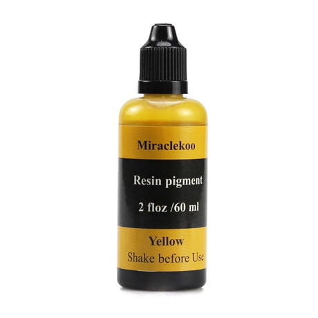 Yellow Epoxy UV Resin Color Dye Colorant Liquid Epoxy Resin Pigment,60ml,Translucent Miraclekoo