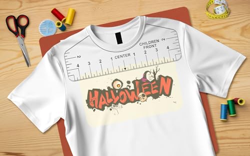 15 x 15 Inch Silicone Heat Press Mat Pad with T-Shirt Ruler Set, 0.3 Inch Thick Silicone Heat Press Pad for Heat Press Machine, Flat Heat Transfer Generic