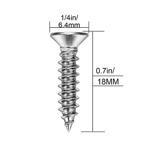 6PCS Mending Plates Heavy Duty Flat Bracket Metal Straight Brace Stainless Steel Bracket Repair Plates for Furniture,Wood,Shelves,Cabinet WoodArtSupply