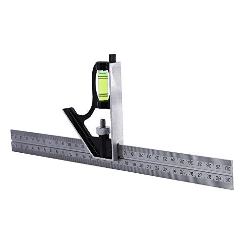 Combination Square Adjustable Square T Square Stainless Steel Multifunctional Combination Try Square Set Kit Right Angle Ruler GD - WoodArtSupply