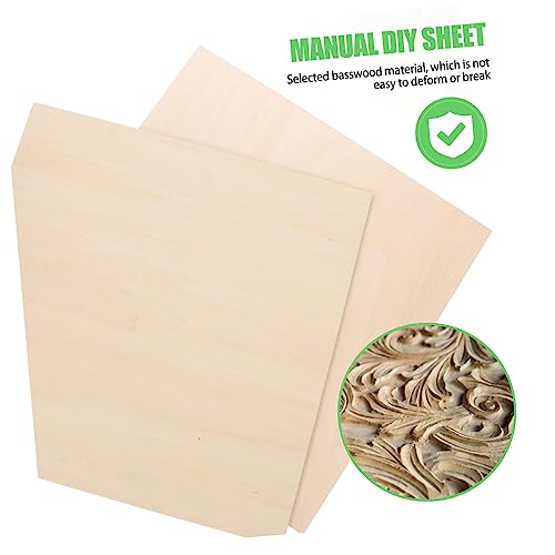 Anneome 10pcs Hand Painted Wood Panel Bamboo Fitted Sheet Wooden Signs Natural Wood Slices DIY Wooden Plank Blank Unfinished Basswood Sheets Basswood Anneome