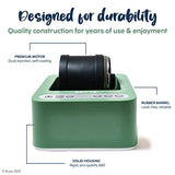 BRYTE Rock Tumbler - Mint | 3 Polishing Speeds & Dual Injection, Self-Cooling Premium Motor | Compact, Durable & Easy to Use | Professional Grade BRYTE