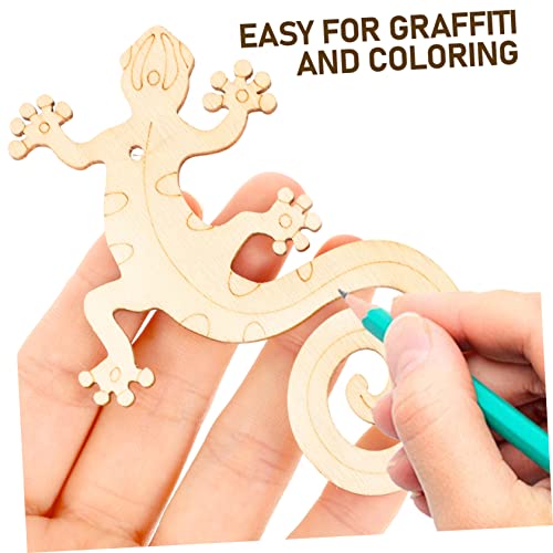 COHEALI 20pcs DIY Pendant Zero for Him Unfinished Dragonfly Nativity Crafts for Kids Wooden Ladybug Ornaments Unfinished Wood Animal Shapes Wood COHEALI