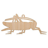 Grasshopper Insect Solid Unfinished Craft Wood Holiday Christmas Tree DIY Pre-Drilled Ornament Sniggle Sloth