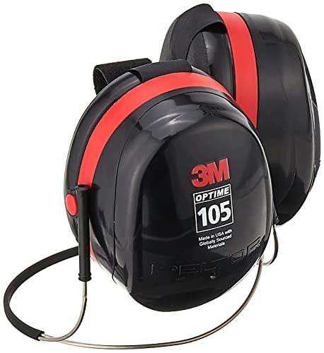 3M Peltor Optime 105 Behind-the-Head Earmuff, Factory, One Size 3M