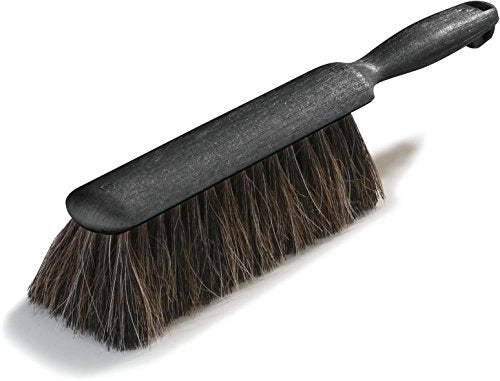 SPARTA Flo-Pac Counter Brush, Bench Brush, Dustpan Brush with Long Lasting for Counters, Floors, And Fireplace, 8 Inches, Black SPARTA