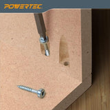 POWERTEC 71643 Twin Pocket Hole Jig for Woodworking w/Dust Collector Adapter POWERTEC