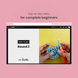 The Woobles Crochet Kit with Easy Peasy Yarn as seen on Shark Tank for Beginners with Step-by-Step Video Tutorials - Fred The Dinosaur The Woobles