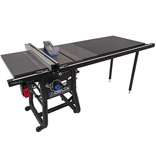 Delta 36-5052T2 Contractor Table Saw with 52" Rip Capacity and Steel Extension Wings - WoodArtSupply