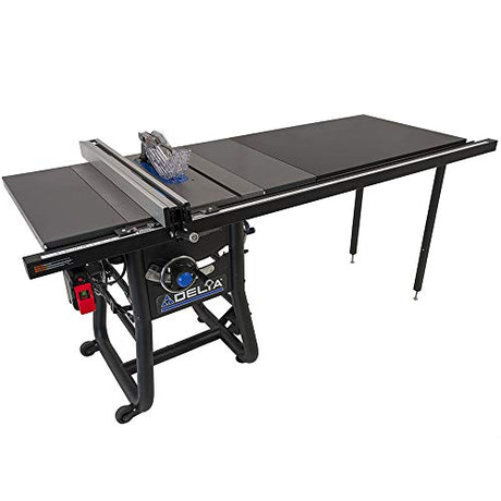 Delta 36-5052T2 Contractor Table Saw with 52" Rip Capacity and Steel Extension Wings Delta