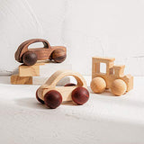 3PCS Wooden Baby Toys,Baby Grasping Toys Push Car Toys Montessori Toys Wooden Toy Vehicles,#3 - WoodArtSupply