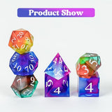 KISREL Dice and Dice Box Resin Molds Silicone, DND Dice and Dice Organizer Epoxy Resin Molds with 7 Standard Stereoscopic Dice Cavities, Silicone KISREL