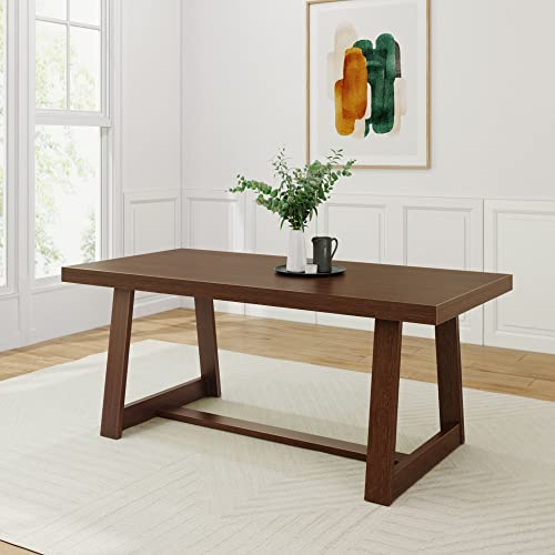 Plank+Beam 72 Inch Farmhouse Dining Table, Solid Wood Rustic Kitchen Table, Large Wooden Rectangular Dinner Table for Dining Room, Home Office, - WoodArtSupply