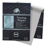MyArtscape Tracing Paper Pad - 33lb - 9" x 12" - 100 Transparent Sheets - Artist Quality MyArtscape