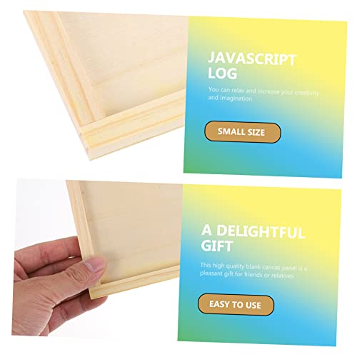 Operitacx 10pcs Blank Wooden Picture Frame Wood Plaque Pouring Panels Wooden Squares for Crafting Unfinished Square Wood Panel Kids Wooden Toys Clay Operitacx