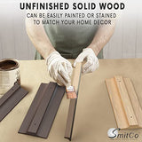 Wooden Wine Glass Holder for Under Cabinet | Under Shelf Kitchen Stemware Rack | Wood Holding Rack for Wine Glasses and Stemware| Stemware and SMITCO