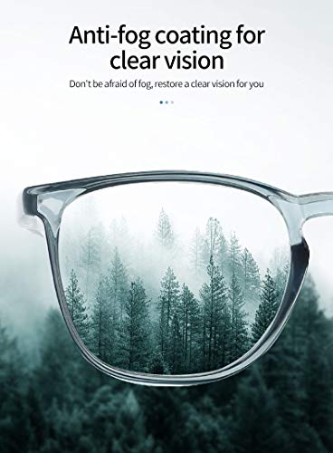 Alsenor Safety Glasses Anti Fog Goggles Protective Eyewear Blue Light Blocking Anti Dust UV Protection Glasses For Men Women (Grey) Alsenor