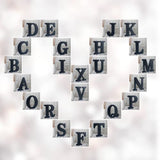 AOCEAN 6 inch Black Wood Letters Unfinished Wood Letters for Wall Decor Decorative Standing Letters Slices Sign Board Decoration for Craft Home Party AOCEAN