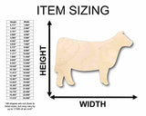Unfinished Wood Cow Calf Silhouette - Craft- up to 24" DIY 4" / 1/2" 24 Hour Crafts