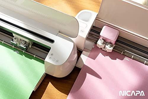  Nicapa Replacement Cutting Mat(12x12 inch）for Cricut Maker  /3/Explore 3/Air /2/One  (6pack-3xStandardgrip、Lightgrip、Stronggrip、Fabrigrip) Adhesive&Sticky  Non-Slip Flexible Square Gridded Cut Mats Set