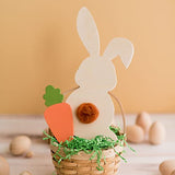 Wooden Easter Bunny Decor Cut Out, 20 x 9-3/4 Inch (1/4 Inch Thick), Pack of 1 Unfinished Wood Spring Bunny - Easter Craft, Paint and DIY by Woodpeckers