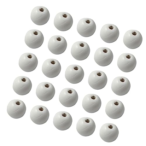 Tofficu 1000 Pcs Wooden Round Balls Unfinished Loose Beads Wood Balls DIY Wood Craft Beads Natural Beads Wooden Beads Bulk Wooden Slices Dics Log Tofficu