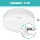 Sntieecr 24 Inch Resin Table Molds, Large Round Epoxy Table Mold for Charcuterie Board, River Coffee Table, DIY Art Home Decoration Sntieecr