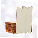 VILLFUL 24pcs DIY Rectangular Wood Board Hanging Board Registration Unfinished Wood Slice Wood Blank Plaque Craft Boards for Signs Blank Wood Chips VILLFUL