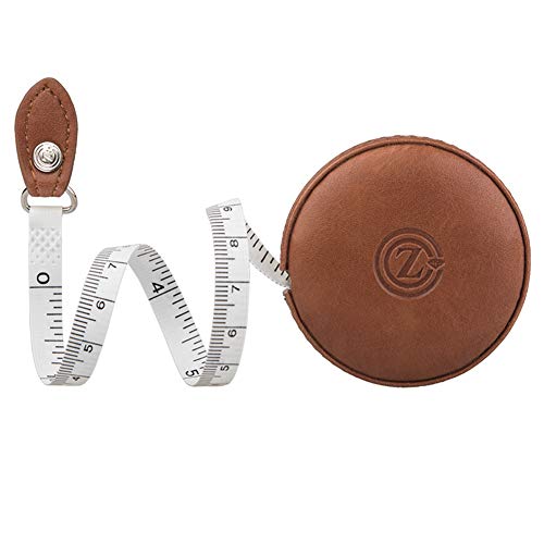 Sewing Tape Measure, Medical Body Cloth Tailor Craft Dieting Measuring Tape, 60 Inch/1.5M Dual Sided Retractable Ruler with Push Button Round(1 Pack, - WoodArtSupply