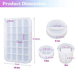 LET'S RESIN Resin Mold Silicone Kit with Resin Rolling Tray Mold, Ashtray Resin Jar Mold with Lid for Casting Resin,Epoxy Resin,DIY Storage Container LET'S RESIN