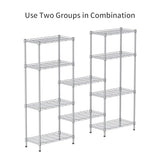 SINGAYE 5 Tier Storage Rack Wire Shelving Unit Storage Shelves Metal for Pantry Closet Kitchen Laundry 660Lbs Capacity 23.6" L x 14" W x 59.1" H SINGAYE