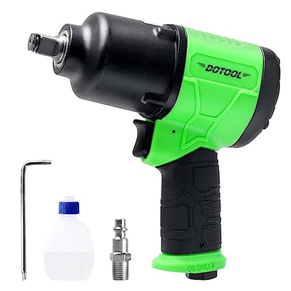 Dotool Air Impact Wrench 1/2 Inch Square Drive Heavy Duty 880 ft-Lbs Max Loosening Torque Output Pneumatic Impact Wrench Twin Hammer 7800RPM for - WoodArtSupply