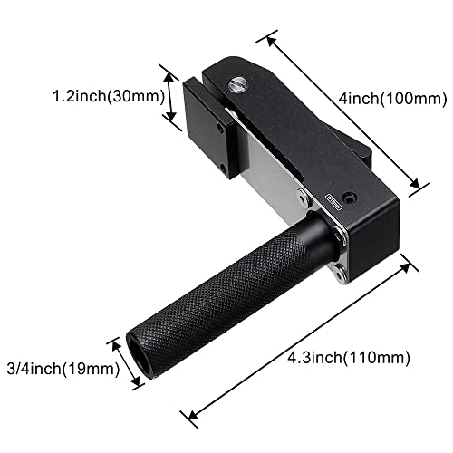 2 Pack MFT Style Hold Down Clamp Bench Dog Clamp 3/4 Inch Dog Hole Clamp Woodworking Benchtop Quick Clamps Aluminum Alloy (19mm) DDWT