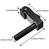 2 Pack MFT Style Hold Down Clamp Bench Dog Clamp 3/4 Inch Dog Hole Clamp Woodworking Benchtop Quick Clamps Aluminum Alloy (19mm) DDWT