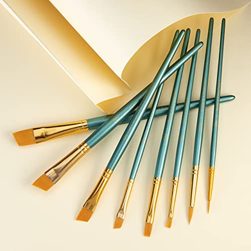 Royal & Langnickel Royal Zip N' Close Gold Taklon Variety 8-Piece Brush Set Royal & Langnickel