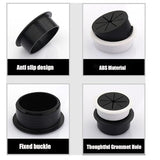TuTuYa Desk Grommet, 6PCS Flexible 2 Inch (50mm) Desk Cable Grommet Desk Cable Hole Covers with Hole Saw, Ideal Solution for Office and Home Table TuTuYa