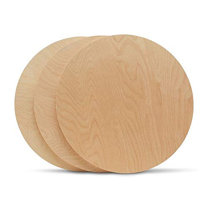 Wood Circles 17 inch 1/2 inch Thick, Unfinished Birch Plaques, Pack of 1 Wooden Circle for Crafts and Blank Sign Rounds, by Woodpeckers