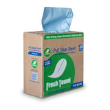 Fresh Towel Pop Up Box of Medium Duty Cleaning Cloths - Disposable Blue Shop Towels, (1 Pop Up Box of 160 Sheets) - 9 x 16.5 inches Cloth Size Fresh Towel, Inc.