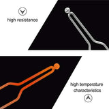 9pcs Wood Burner Pyrography Pen Wood Burner Tips Wood Burning Wood Walnut Hollow Wood Burning Tips Wood Burning Letter Tips Wire Burner Leather kit Milisten