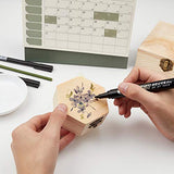 GORGECRAFT 4PCS Unfinished Wood Box Hexagon Wooden Storage Box with Hinged Lid and Front Clasp for DIY Easter Arts Hobbies Jewelry Box, 3.6 x 3.4 GORGECRAFT