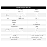 Cloudray 50W Laser Power Supply 110V for 50W Laser Tube Laser Engraver Cutter M50(MYJG 50 Upgrade) Cloudray