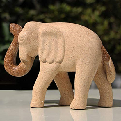 EXCEART Painting Wooden Elephant Figurine Unfinished Wood Elephant Toy Paintable Animal Crafts Developmental Toy DIY Arts Crafts Supplies for Kids