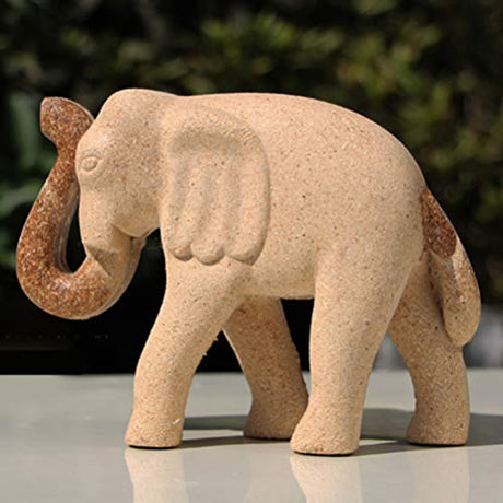 EXCEART Painting Wooden Elephant Figurine Unfinished Wood Elephant Toy Paintable Animal Crafts Developmental Toy DIY Arts Crafts Supplies for Kids EXCEART