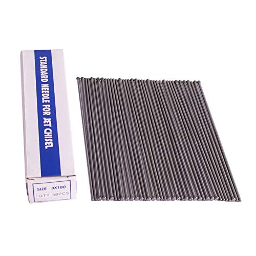 Descaling Needles for Needle Scaler, 38 Pcs Replacement Needles Set for Electric & Air Needle Scaler, 7' Length SWANSOFT