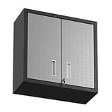 Manhattan Comfort Fortress Metal Floating Garage Cabinets in Grayl (Set of 2) Manhattan Comfort