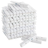 Juvale 100 Pack Wooden Clothespins for Hanging Laundry, Crafts, Photos (White, 4 in) Juvale