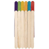 Colorations Regular Natural Wood Craft Sticks, Popsicle Sticks, 1000 Pieces, All Natural, 4 inches x 3/8 inch, Arts & Crafts, STEM, STEAM, Bulk Pack Colorations