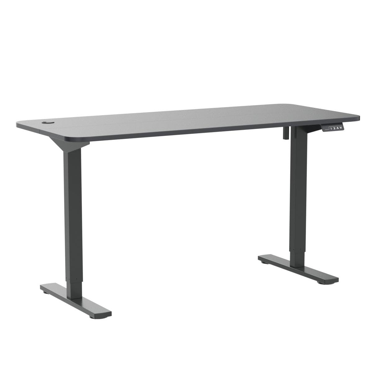 Furmax Electric Height Adjustable Standing Desk Large 55 x 24 Inches Sit Stand Up Desk Home Office Computer Desk Memory Preset with T-Shaped Metal Furmax