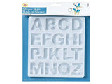 Mod Podge Alphabet, Set of 2 7 1/2" x 12 3/4" Silicone Casting, DIY Arts Epoxy Mold, Clear Resin Craft Supplies and Materials, 25293 Mod Podge